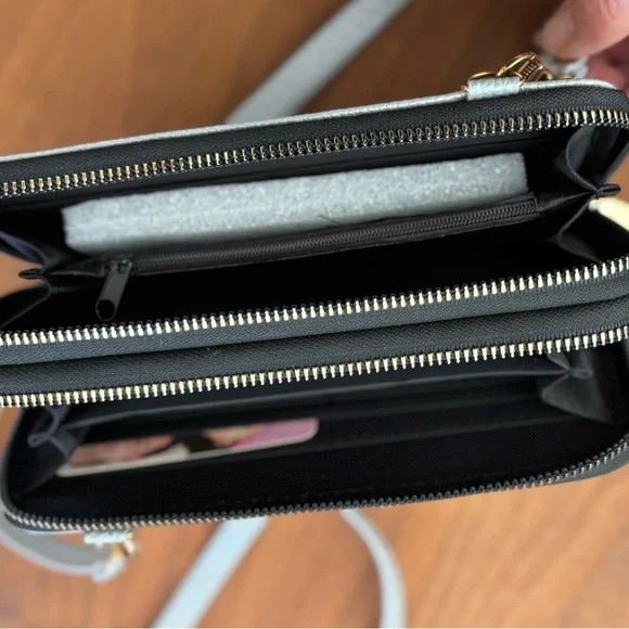 Beverly Hills Polo Club Crossbody Bag Wristlet Wallet - Wear 3 Ways - Picture 12 of 13